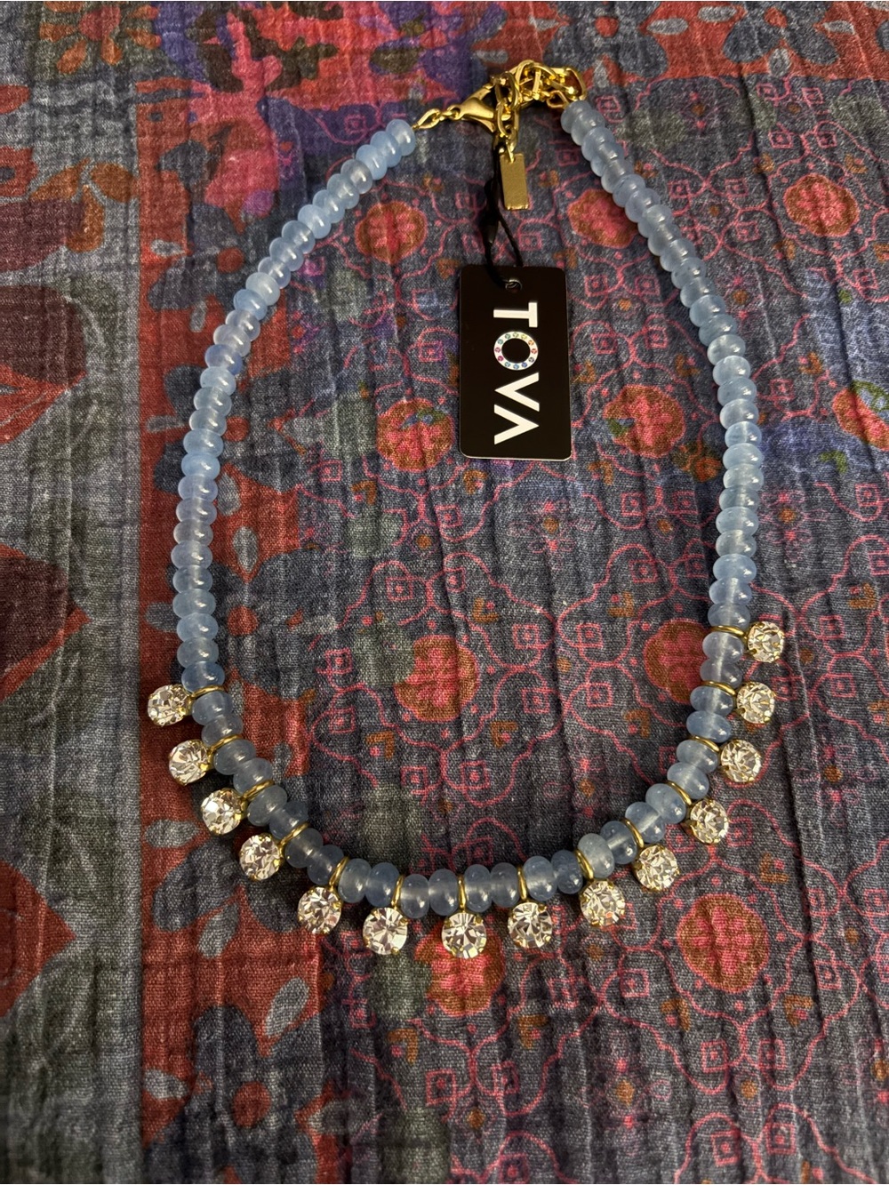 TOVA Bonnie Beaded Pendant Necklace In Fairy Dust Nimblu NWT - Picture 12 of 12